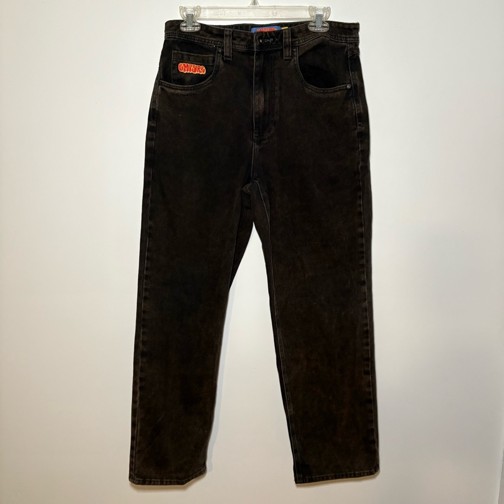 Empyre Relax Brown Black Denim Y2K Baggy Jeans Skate Men’s Size 30 inseam 28
